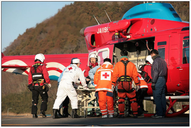 La Creu Roja Japonesa duu a terme una mplia intervenci humanitria.